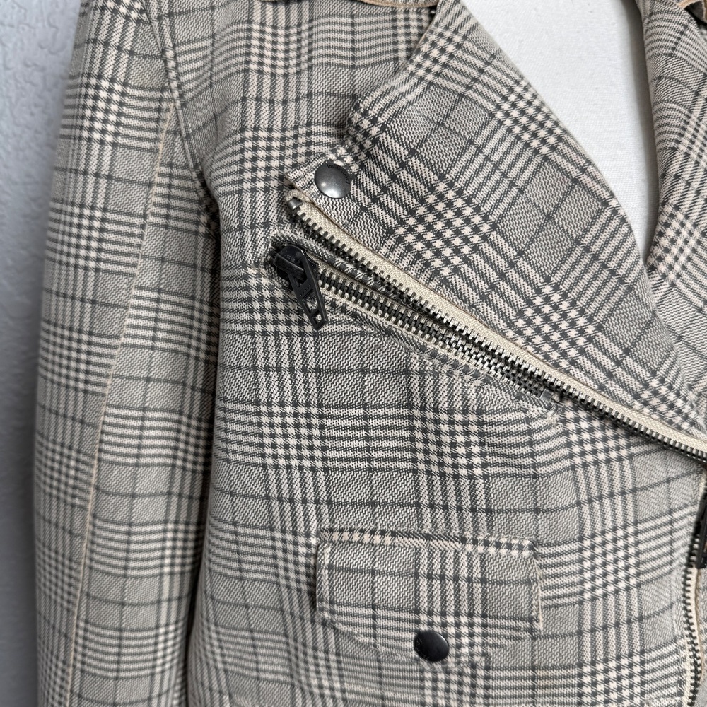 BLANKNYC cropped moto‎ style zip Jacket -cp - Picture 4 of 10